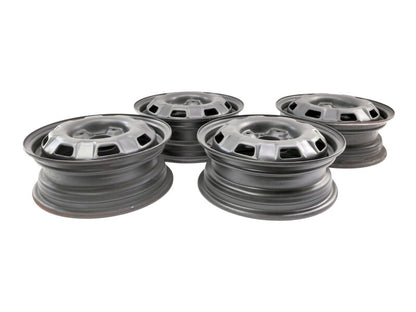 13" Steel Wheel Rim Set 75-84 VW Jetta Rabbit Pickup MK1 4x100 ~ 175 601 025 B ~