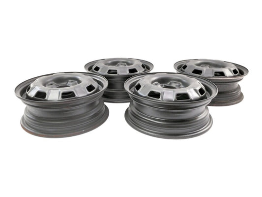 13" Steel Wheel Rim Set 75-84 VW Jetta Rabbit Pickup MK1 4x100 ~ 175 601 025 B ~