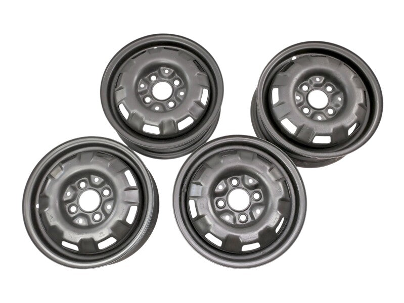 13" Steel Wheel Rim Set 75-84 VW Jetta Rabbit Pickup MK1 4x100 ~ 175 601 025 B ~
