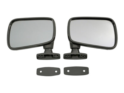 Exterior Side View Door Flag Mirror Set 75-84 VW Rabbit GTI MK1 - Hella Tinted