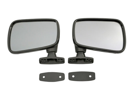 Exterior Side View Door Flag Mirror Set 75-84 VW Rabbit GTI MK1 - Hella Tinted