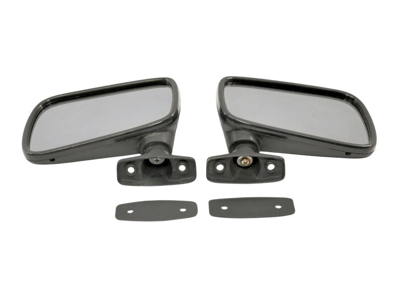 Exterior Side View Door Flag Mirror Set 75-84 VW Rabbit GTI MK1 - Hella Tinted