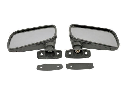 Exterior Side View Door Flag Mirror Set 75-84 VW Rabbit GTI MK1 - Hella Tinted