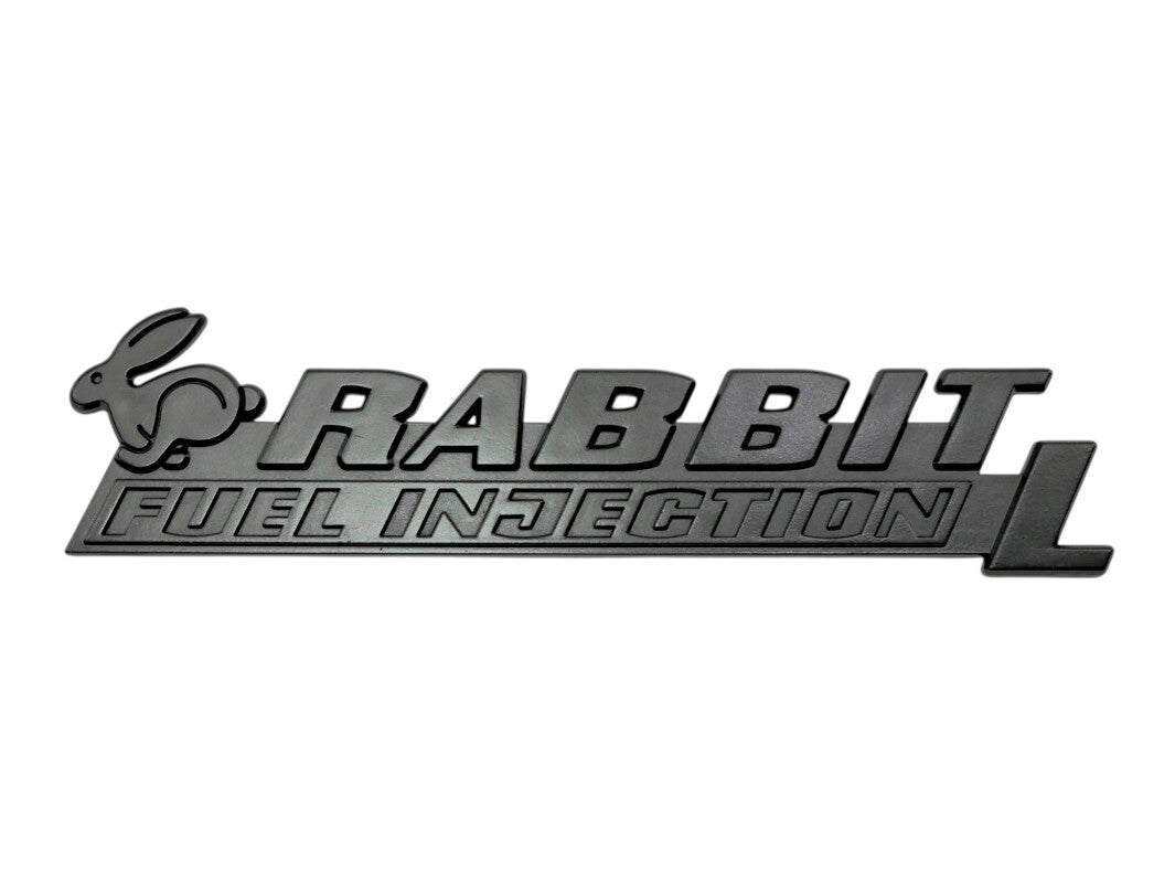 Rabbit Fuel Injection L Hatch Emblem Badge VW Rabbit MK1 - OEM - 171 853 687 AG
