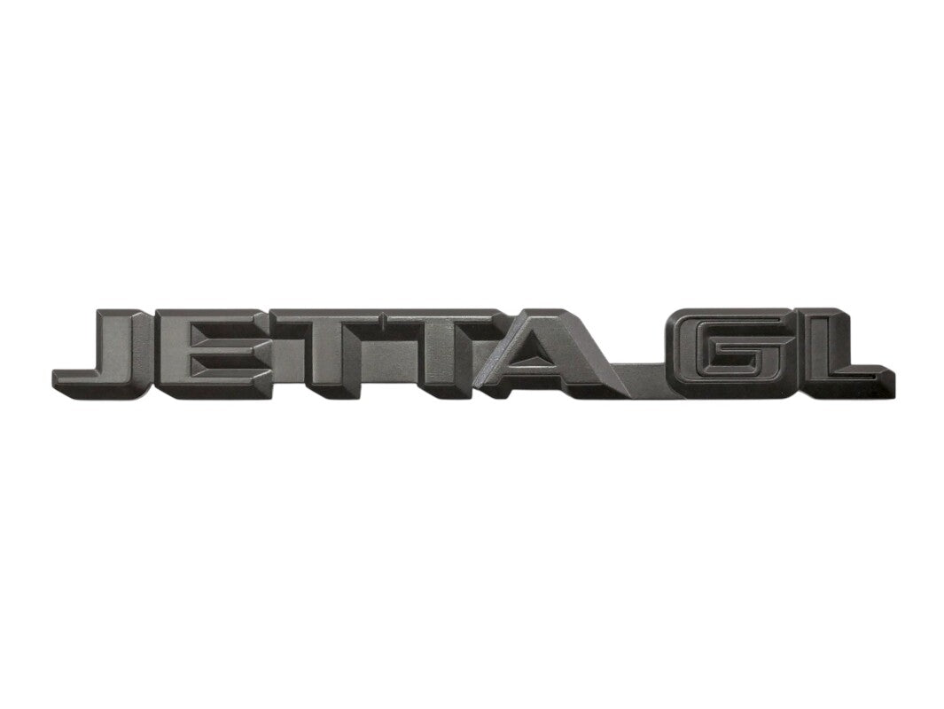 Trunk Emblem Rear Badge Logo 85-92 VW Jetta GL MK2 ~ Genuine ~ 165 853 687 B