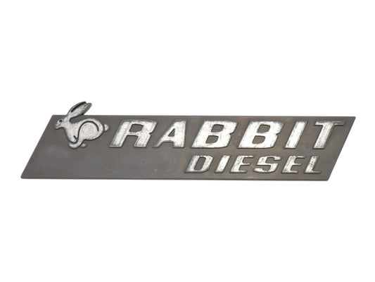 Rabbit Diesel Badge Rear Emblem 75-84 VW Rabbit MK1 - OEM - 171 853 687 AF