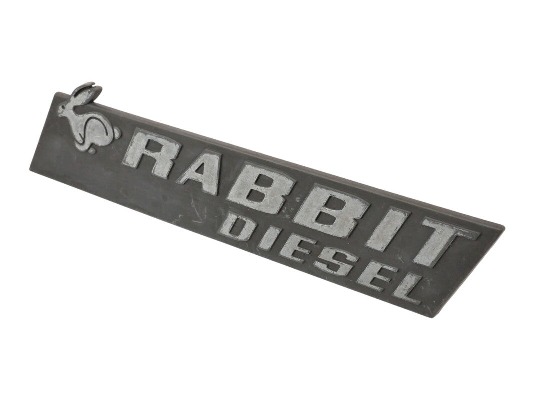 Rabbit Diesel Badge Rear Emblem 75-84 VW Rabbit MK1 - OEM - 171 853 687 AF