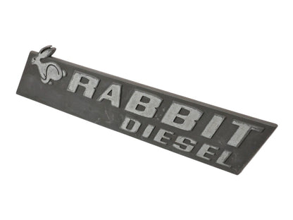 Rabbit Diesel Badge Rear Emblem 75-84 VW Rabbit MK1 - OEM - 171 853 687 AF