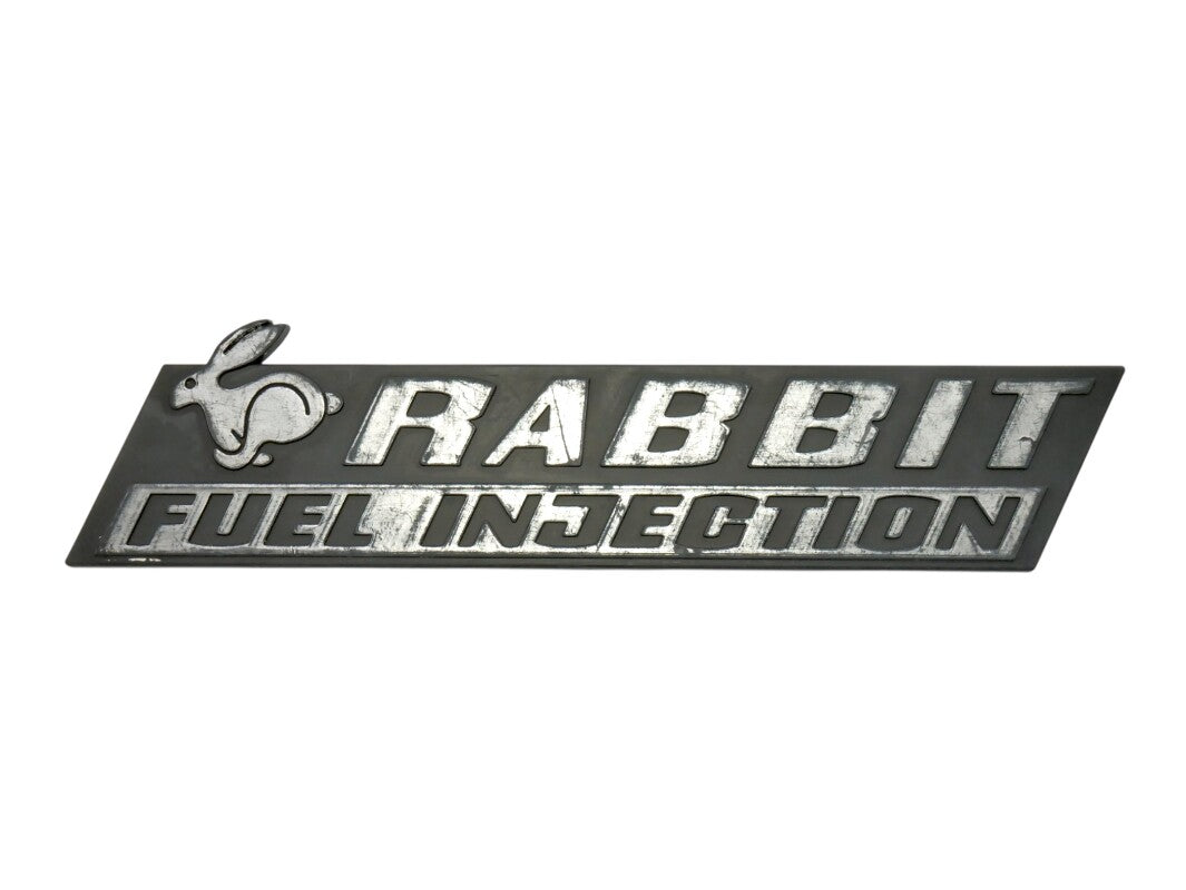 Rabbit Fuel Injection Badge Rear Emblem 75-84 VW Rabbit MK1 OEM ~ 171 853 687 AB