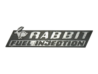 Rabbit Fuel Injection Badge Rear Emblem 75-84 VW Rabbit MK1 OEM ~ 171 853 687 AB