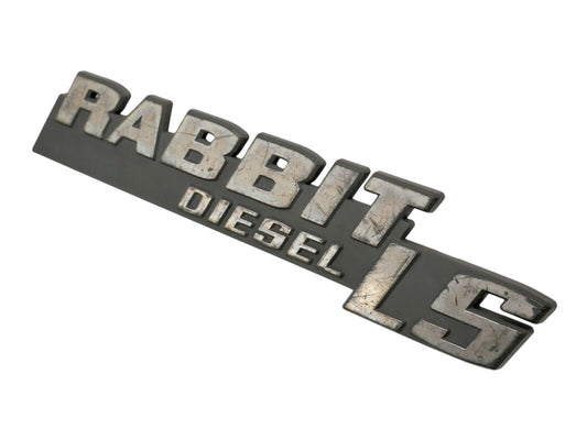 Rabbit LS Diesel Hatch Emblem Badge 75-84 VW Rabbit MK1 - OEM - 175 853 687 M