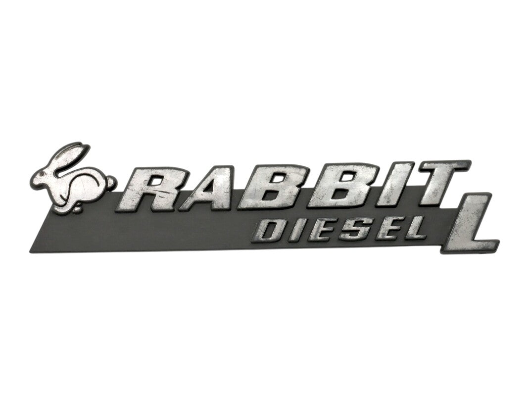 Rabbit Diesel L Hatch Emblem Badge VW Rabbit MK1 ~ Genuine OEM ~ 171 853 687 AJ