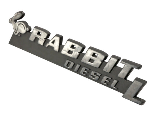 Rabbit Diesel L Hatch Emblem Badge VW Rabbit MK1 ~ Genuine OEM ~ 171 853 687 AJ