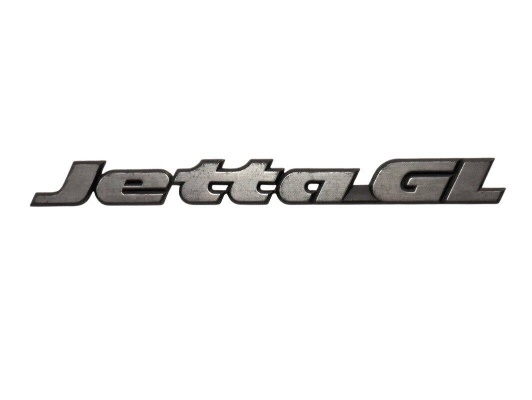 Trunk Emblem Rear Badge Logo 89-92 VW Jetta GL MK2 . Genuine OEM . 165 853 687 P