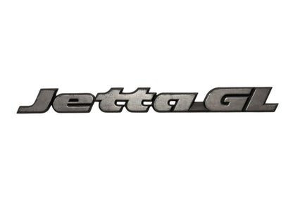 Trunk Emblem Rear Badge Logo 89-92 VW Jetta GL MK2 . Genuine OEM . 165 853 687 P