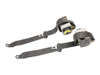 Rear Seat Belt Seatbelt Set 98-01 VW Passat Sedan B5 - Black - 3B5 857 805 / 806