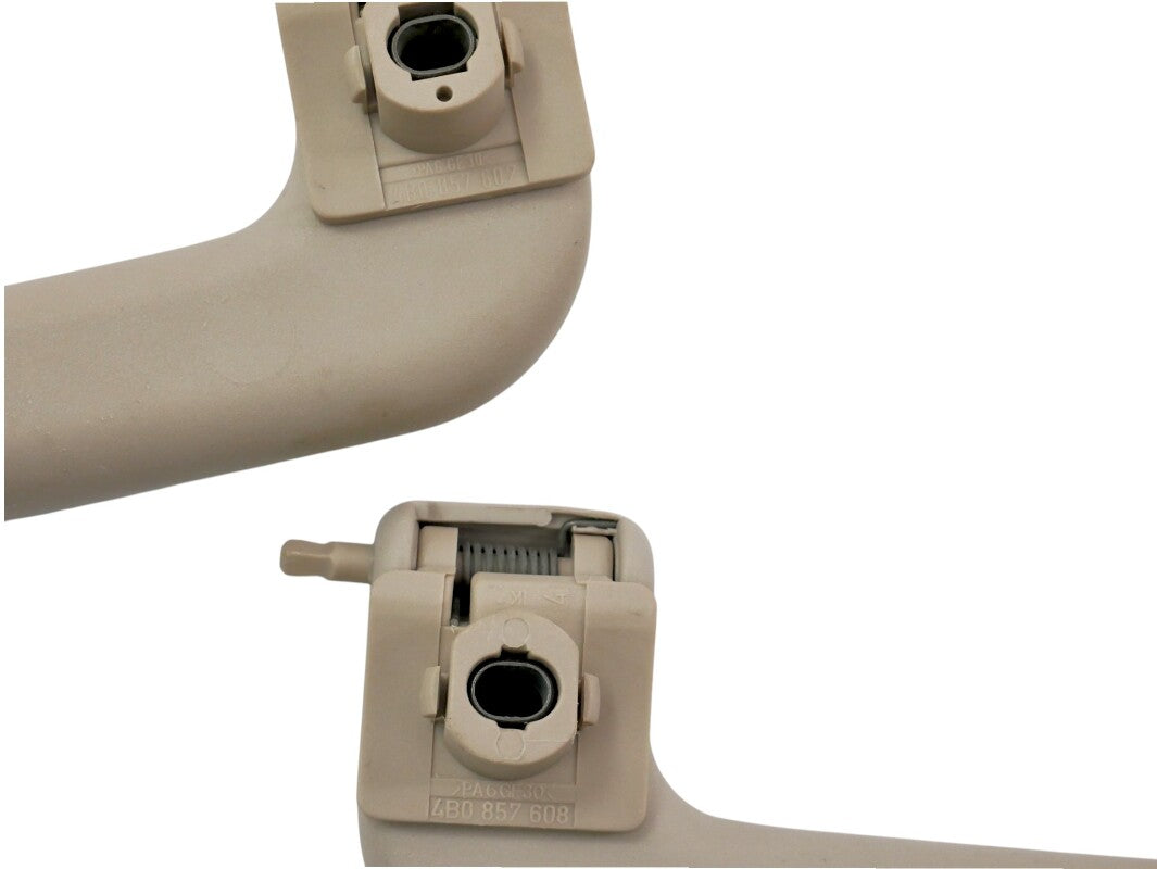 Upper Ceiling Headliner Grab Handle Set 98-99 Audi A6 C5 OEM - 4B0 857 607 / 608