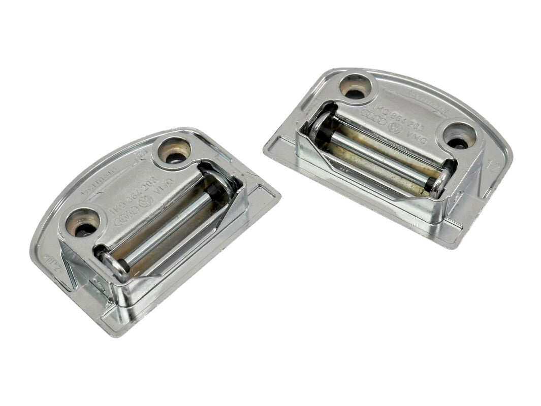 Chrome Trunk Hatch Anchor Hook Set 05-10 VW Jetta Rabbit GTI MK5 - 1K0 864 203
