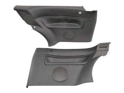 Rear Black Leather Door Side Panel Set 99-05 VW Golf GTI Mk4 2DR - Genuine OEM