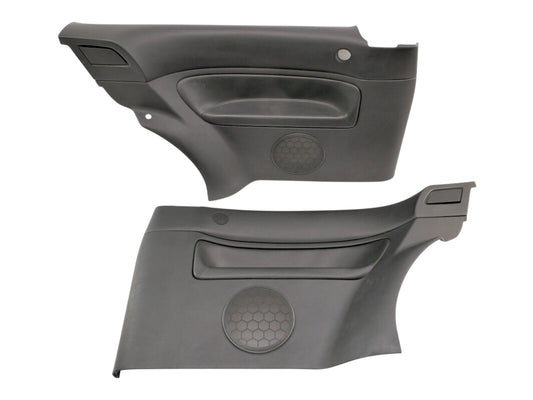 Rear Black Leather Door Side Panel Set 99-05 VW Golf GTI Mk4 2DR - Genuine OEM