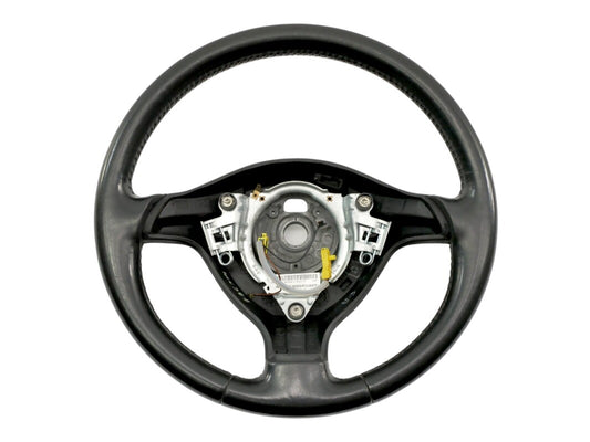 Black Leather 3 Spoke Sport Steering Wheel 99-05 VW Jetta GTI MK4 ~ Genuine OEM