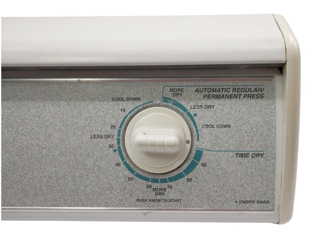 Back Control Panel Board Switch Knob Timer Amana Heavy Duty Dryer 275BEF