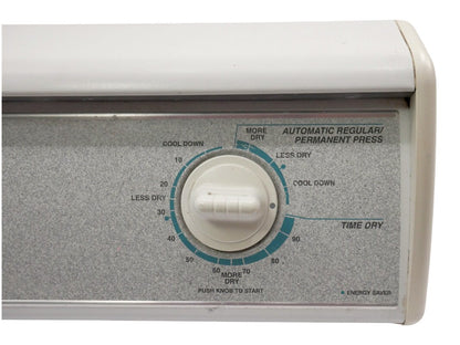 Back Control Panel Board Switch Knob Timer Amana Heavy Duty Dryer 275BEF