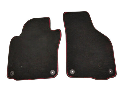 Red Stripe Floor Mat Carpet Set VW Golf GTI MK5 MK6 - Genuine - 1K0 864 452