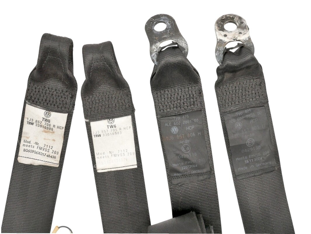 Front & Rear Seatbelt Set 02-05 VW Golf GTI MK4 2 Door - OE- 1J3 857 705 / 706 R
