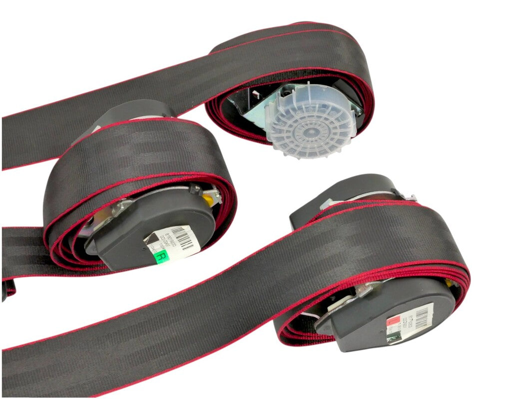 Red Stitched Drivers Edition Seatbelt Set 10-14 VW Golf GTI MK6 - 1K4 857 706 BP