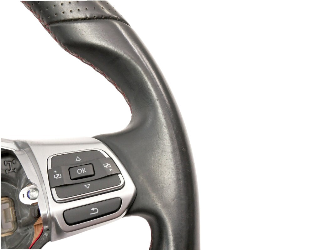 OEM Flat Bottom Leather Sport Steering Wheel 10-14 VW GTI MK6 5K0 419 091 AFASY