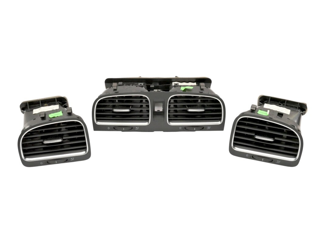 Dash Air Vent Set 10-14 VW Jetta Sportwagen Golf GTI MK6 - OEM - 5K0 819 728 N