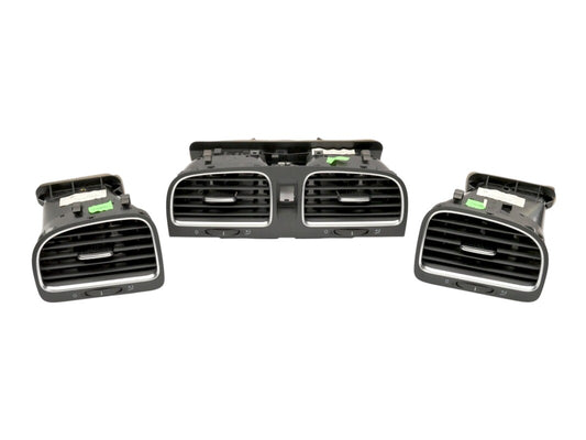 Dash Air Vent Set 10-14 VW Jetta Sportwagen Golf GTI MK6 - OEM - 5K0 819 728 N