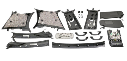 Black Headliner Conversion Kit 10-14 VW Golf GTI MK6 4-Door Sunroof Pillars OEM