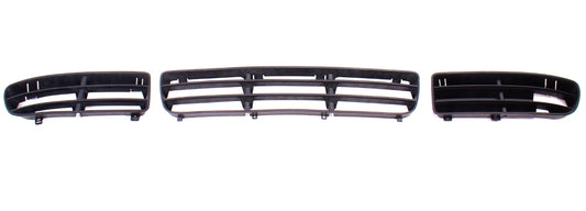 3 Lower Bumper Grills Grilles 99-05 VW Jetta MK4 - Genuine - 1J5 853 665 B & 666 B