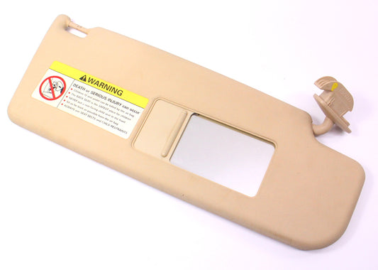 RH Sun Visor 99-05 VW Jetta Golf GL Beetle MK4 Biege Tan Sunvisor 6X0 857 552