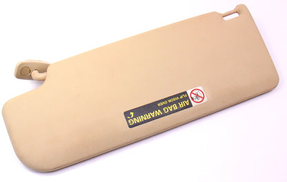 RH Sun Visor 99-05 VW Jetta Golf GL Beetle MK4 Biege Tan Sunvisor 6X0 857 552