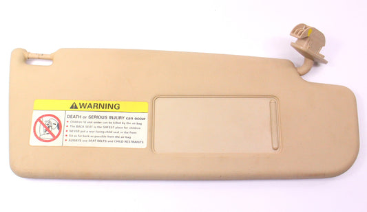 RH Sun Visor 99-05 VW Jetta Golf GL Beetle MK4 Biege Tan Sunvisor 6X0 857 552
